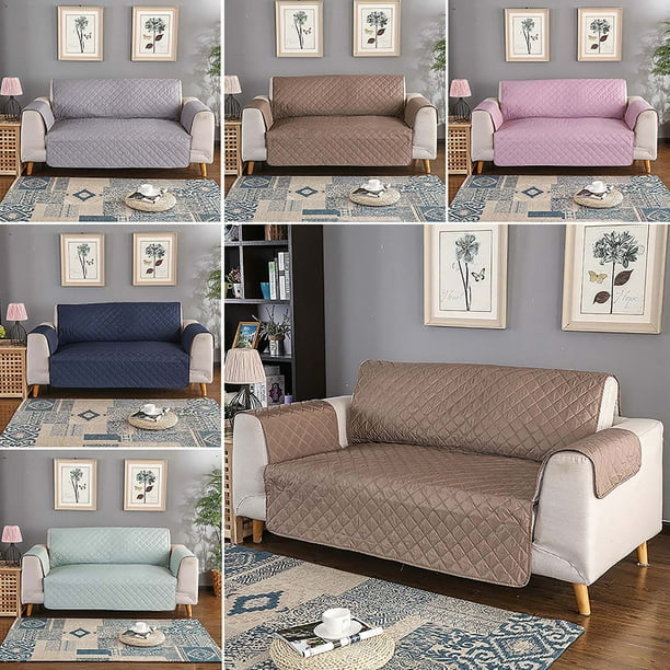 Sofa Cover Quilted Couch Covers Lounge Protector Slipcovers 1//2//3 Seater Pet Dog